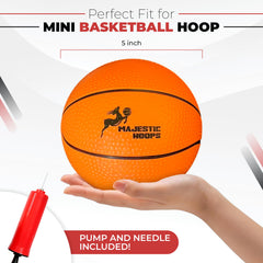 Majestic Hoops 5-inch orange textured surface provides authentic feel during games.
