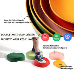 makarci balance stones bright colors help kids learn colors during play