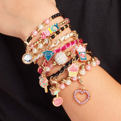 Juicy Couture chain bracelet component for mixed-styles designs