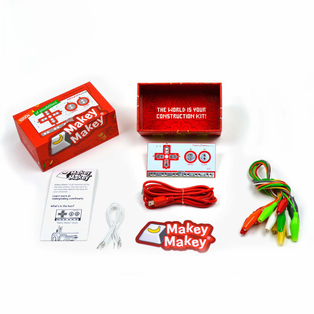 Makey Makey banana touchpads show edible-inspired inputs for creative projects.