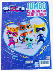 Making the Grade Super Kitties stand-up character back cover for interactive play