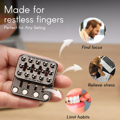 MAKWEN metal fidget slider pocket-friendly design supports on-the-go focus.