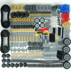 MALEKO technical gears and axles wheel set for versatile building projects