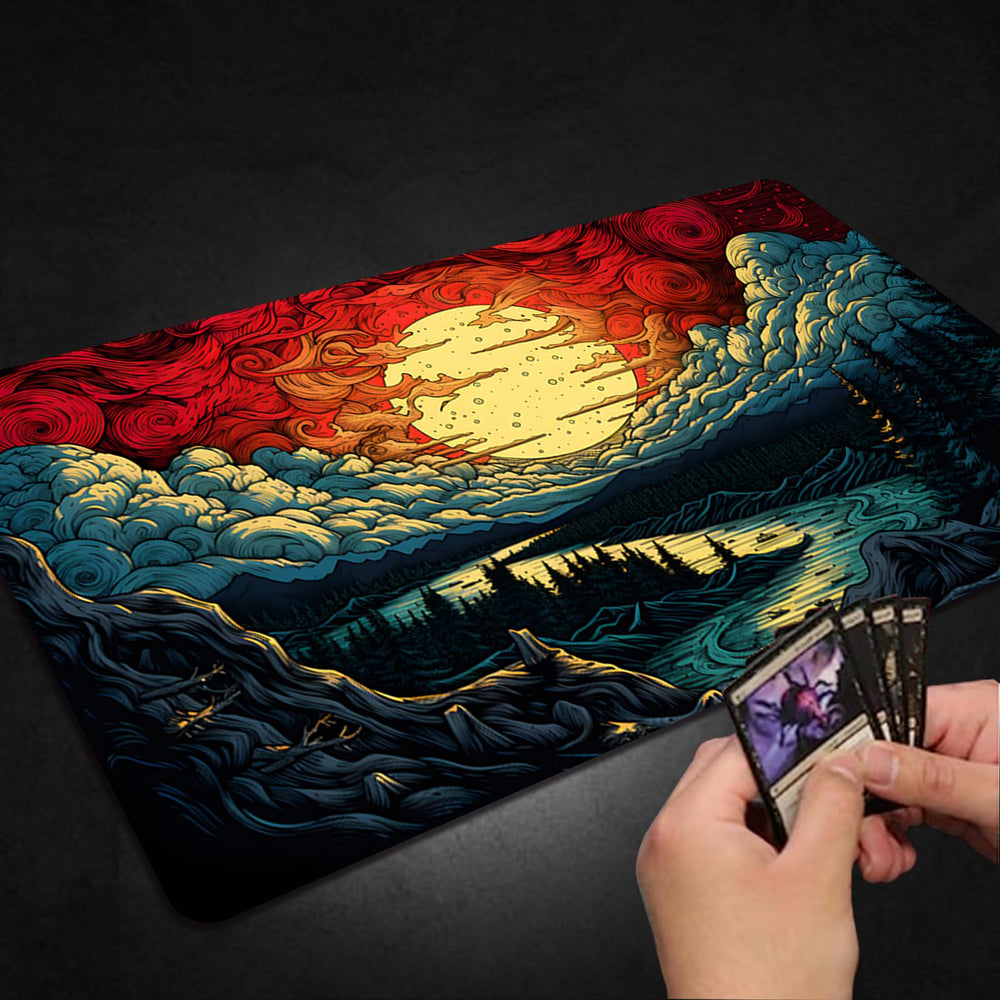 Malqiqi Playmat doubles as a large mouse pad.