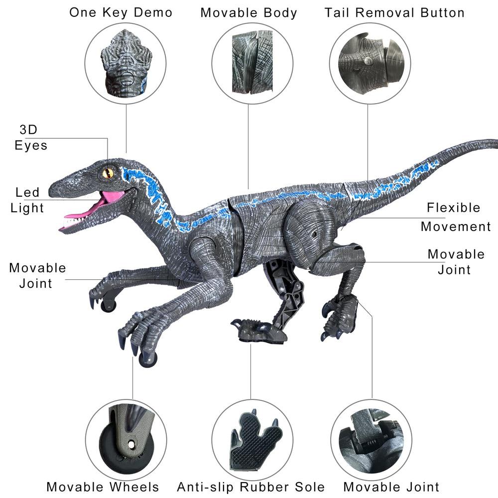 MAMABOO 18.1-inch dinosaur with lifelike eyes enhances realism during play.