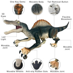 MAMABOO 18.1-inch dinosaur figure with lifelike eyes sparks imaginative journeys