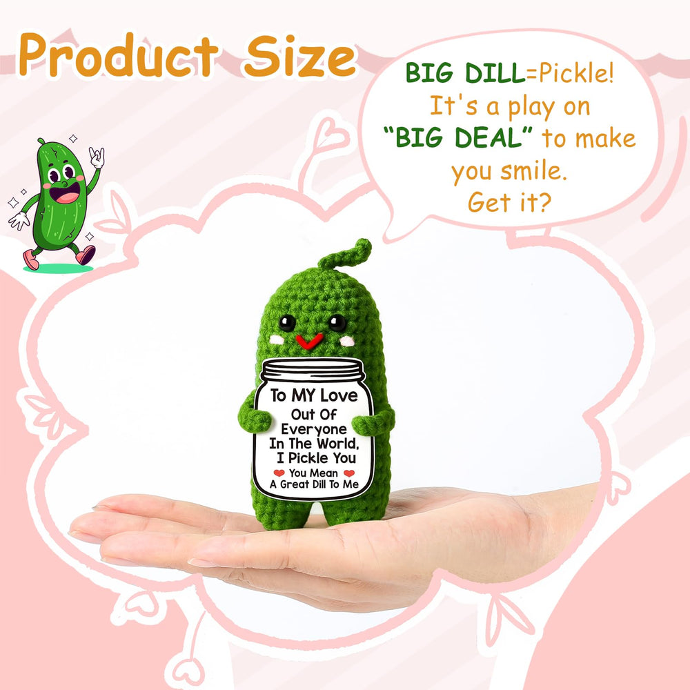 MAMAGIFTREE huggable-pickle-plush, soft keepsake for cozy moments