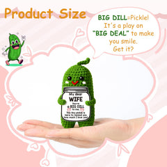 MAMAGIFTREE wedding anniversary pickle celebrates lasting love in a cute keepsake.