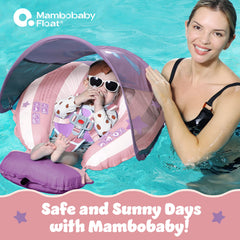 MAMBOBABYFLOAT adjustable straps create snug, versatile fit for growing babies.