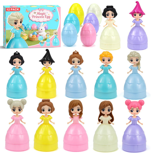 Manaror Easter egg princess dolls inside colorful eggs for imaginative play.