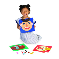Manhattan Toy Making Faces punch-out pieces for mix-and-match facial expressions.