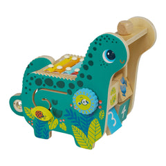 Manhattan Toy Musical Diego Dino with xylophone inspires auditory exploration and play