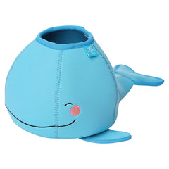Manhattan Toy Neoprene Whale pink fish sponge adds soft, tactile bath fun.