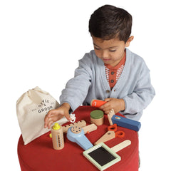 Manhattan Toy wooden hair clipper designed for safe pretends.