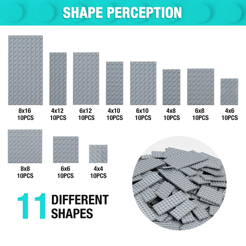 MANNIDOO eleven-sizes baseplates enable creative Moc layouts.