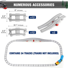 MANNIDOO straight tracks provide stable, seamless connections for smooth train runs.