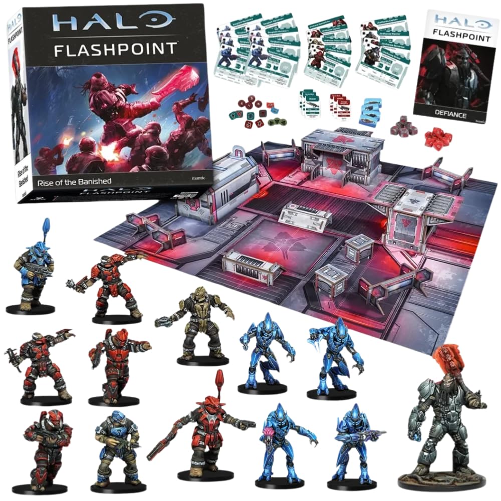 Mantic Banished Sangheili mercenary miniature in patrol stance adds tactical options.
