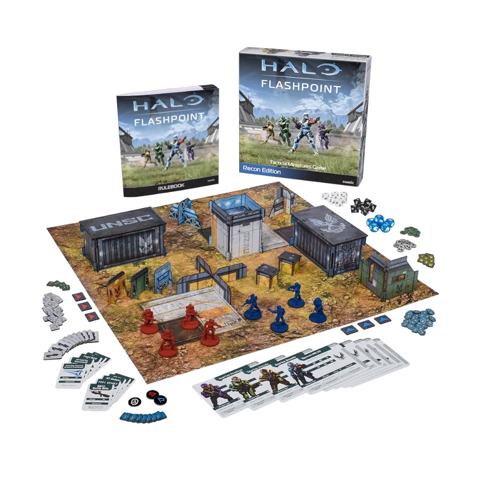 Halo Flashpoint Spartan fireteams ready for fast tabletop skirmishes by Mantic.