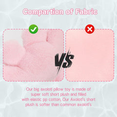 Green axolotl plush pairs well with decor and gifts.