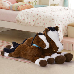 MaoGoLan baby shower decor plush horse as a charming keepsake
