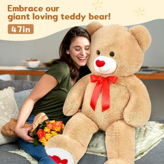 MaoGoLan brown teddy bear as home decor centerpiece.