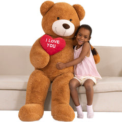 MaoGoLan dark brown giant teddy, warm hugs and presence