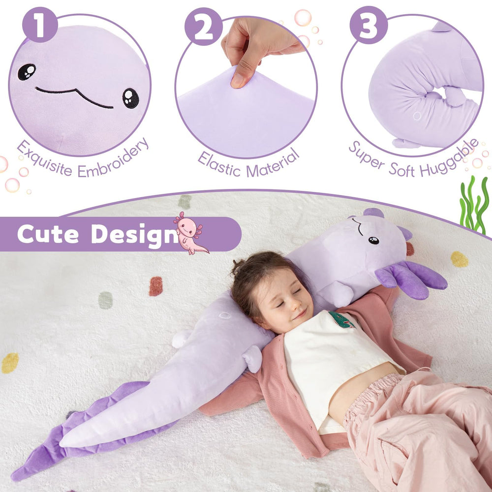 MaoGoLan decorative axolotl pillow brightens any room decor.