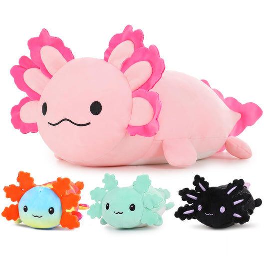 MaoGoLan giant axolotl plush mother pose offers soft cuddling comfort.