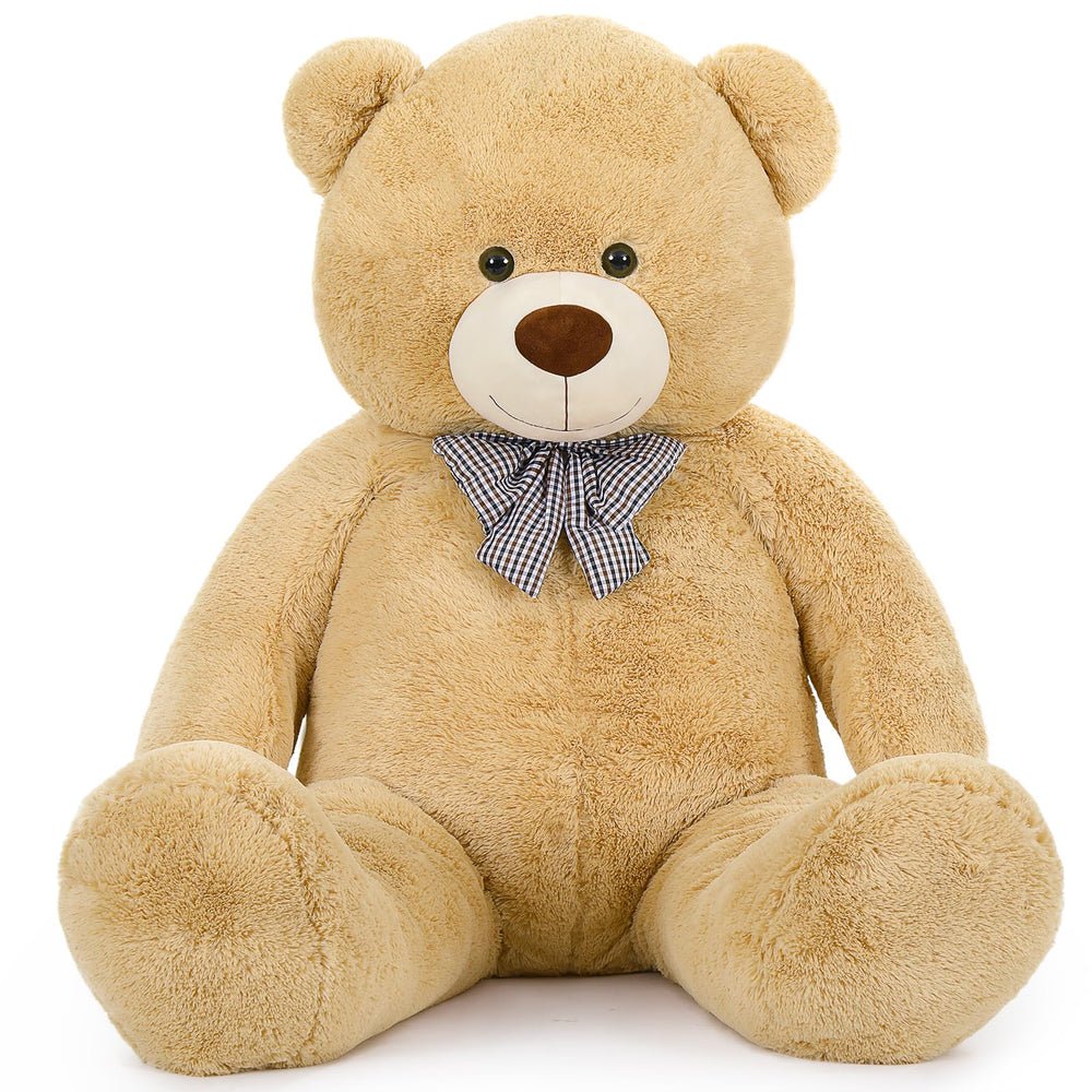 MaoGoLan teddy bear styled for Christmas display with soft fur inviting hugs.