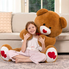 MaoGoLan giant teddy bear heart nose, cuddly companion for long-distance lovers.