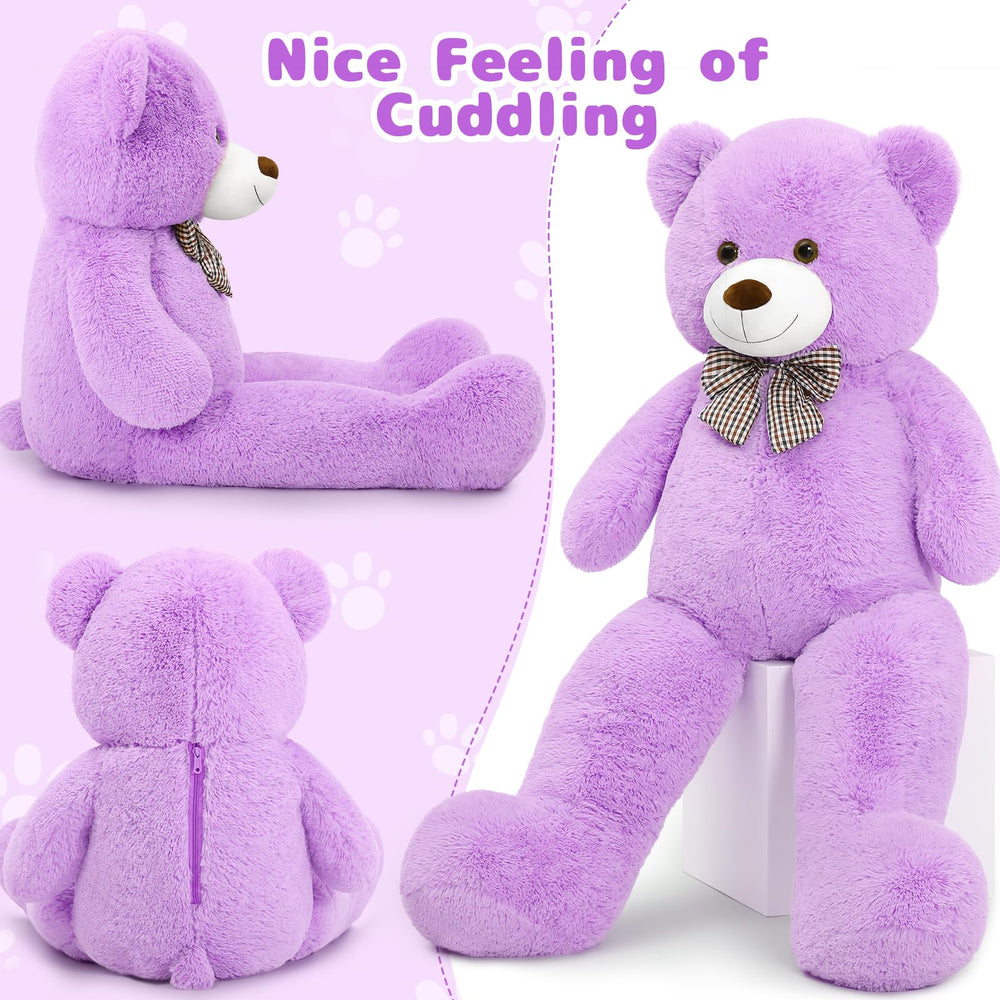 MaoGoLan purple plush close-up highlights ultra-soft fur and cuddles.