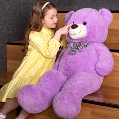 MaoGoLan purple plush room decor adds color and warmth.