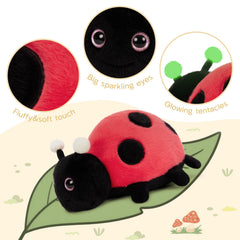MaoGoLan travel-friendly ladybug plush is easy to carry on trips