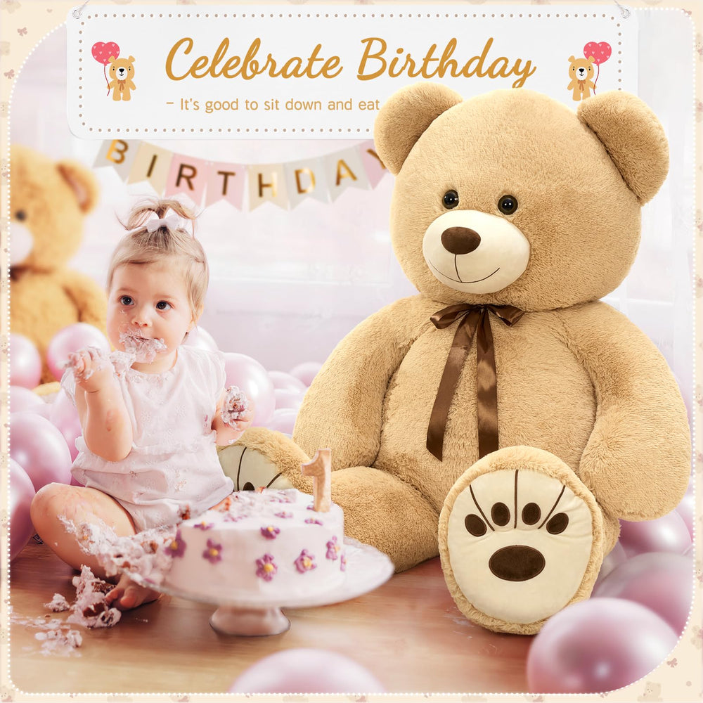 MaoGoLan Valentines gift teddy bear in cream, a warm keepsake.