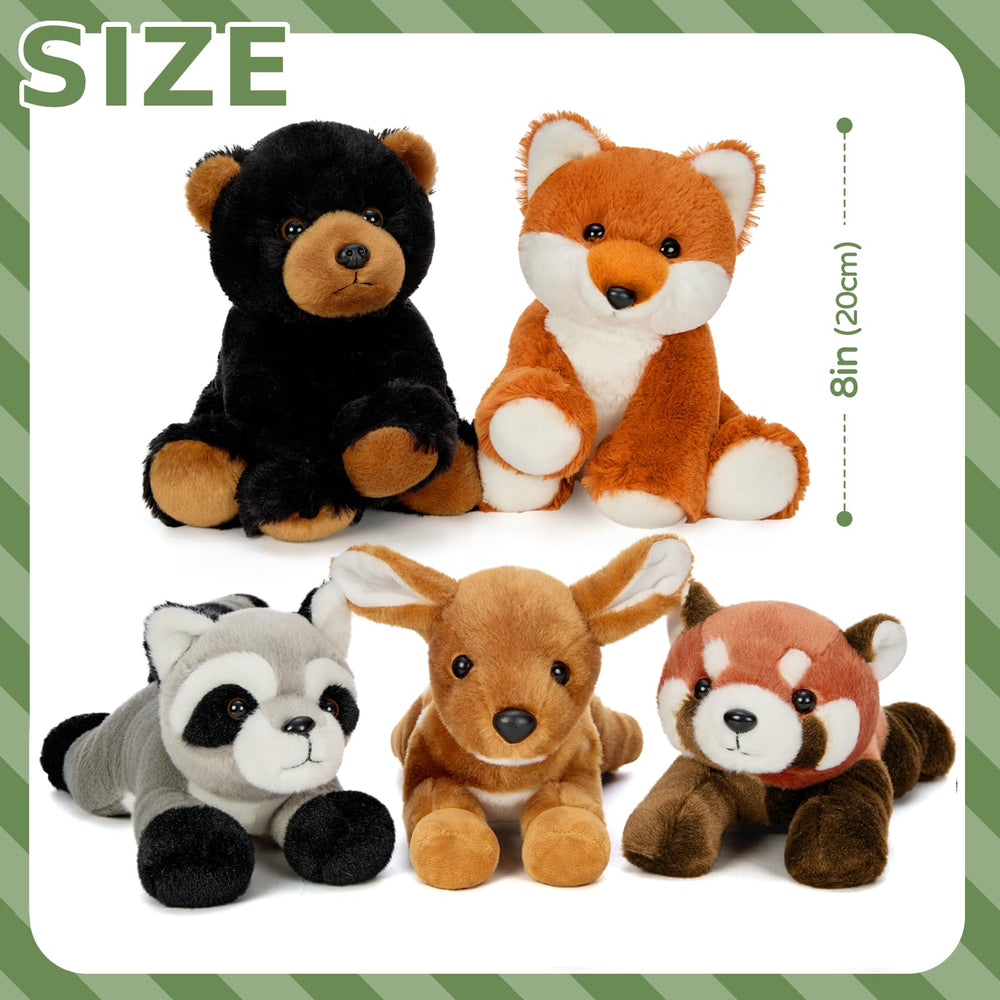 MaoGoLan woodland setting display featuring plush set as party favors and gifts