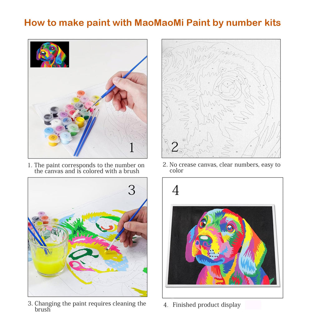 Maomaomi acrylic paints set with vibrant colors for beginner painting