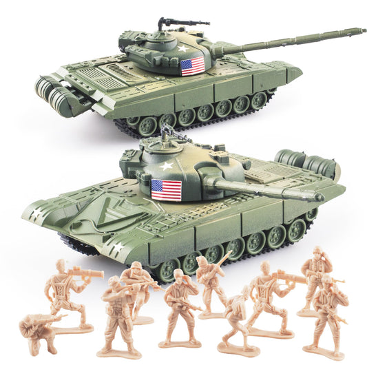 MaozyHomie WW2 Army Tank-3 model for immersive pretend play and display.