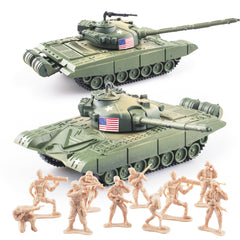 MaozyHomie WW2 Army Tank-3 model for immersive pretend play and display.