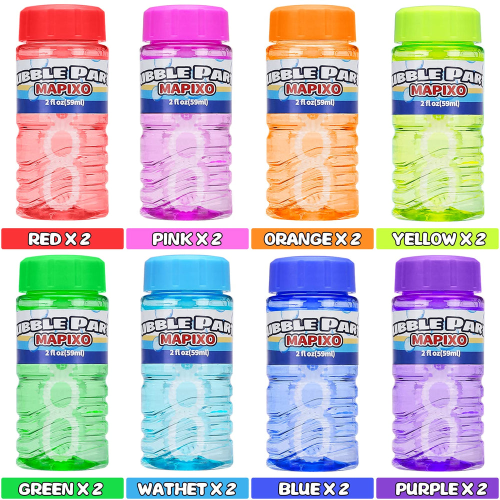 Mapixo 8-color bubble assortment sparks kids creativity and playtime.