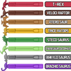 MAPIXO 32-pack dinosaur bubble wands ready for gifting and play