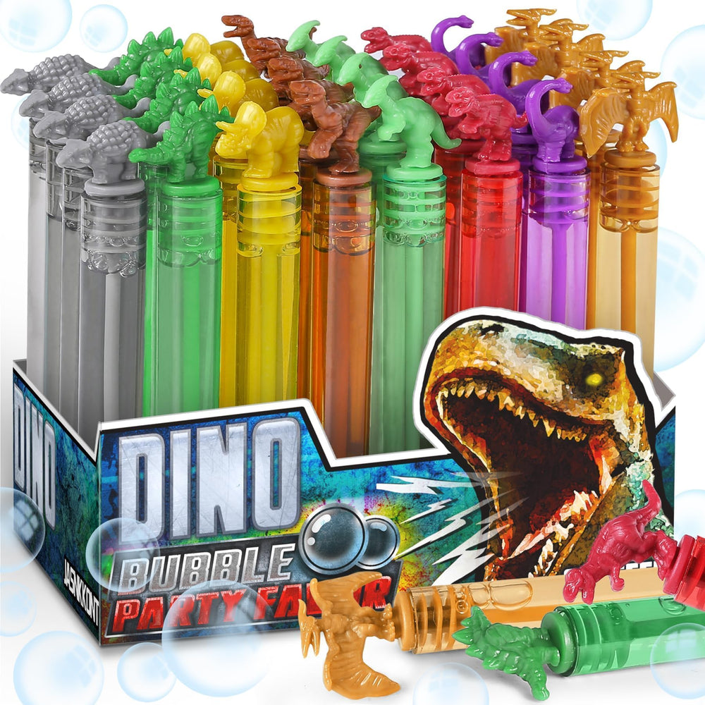 MAPIXO Dinosaur Bubbles Wands: eight designs and neon colors for outdoor play