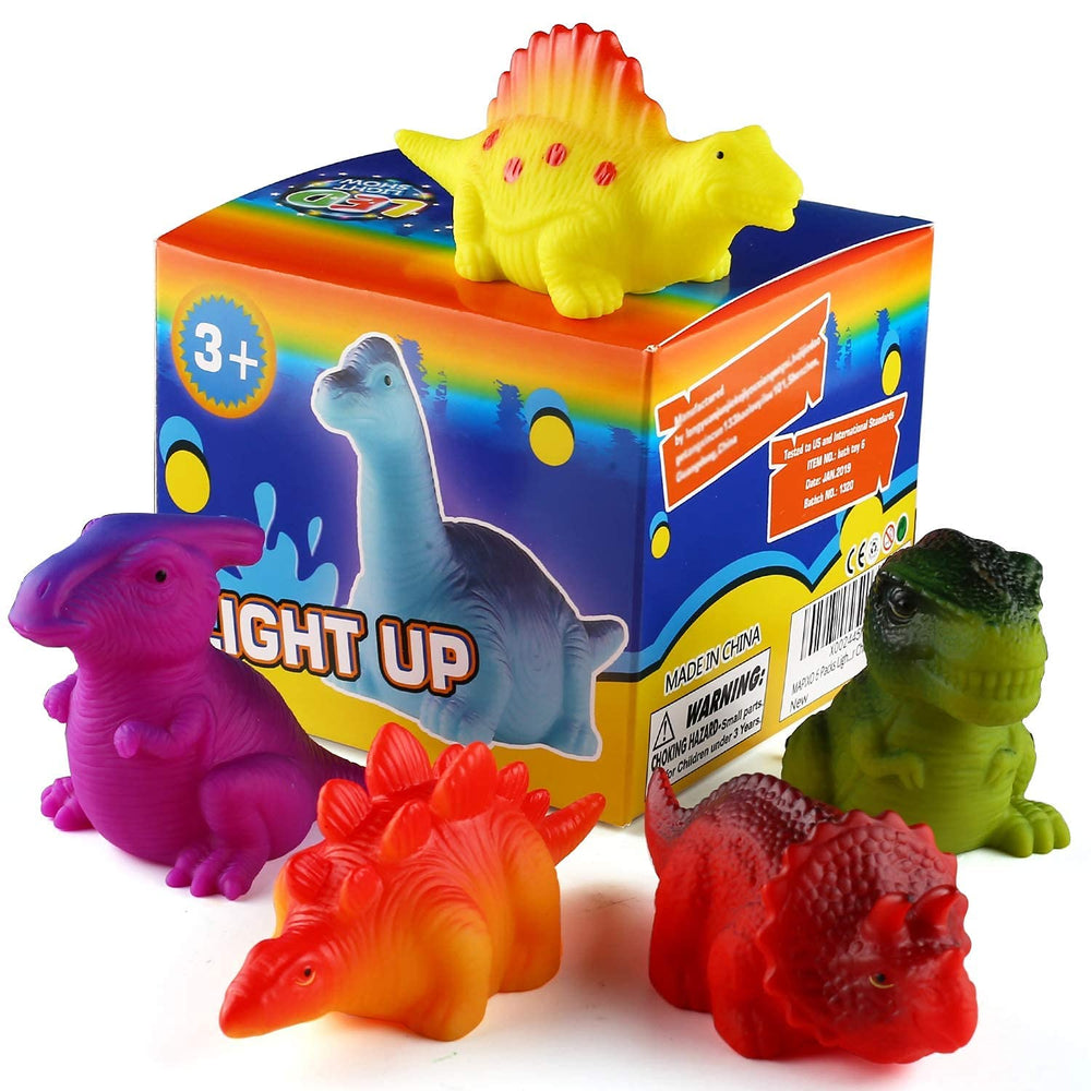 Mapixo floating dinosaur bath toy close-up showing durable, splash-safe design.