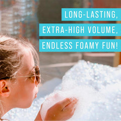 Maplefield 16-gallon clear foam liquid bottle enables easy refills for continuous fun.