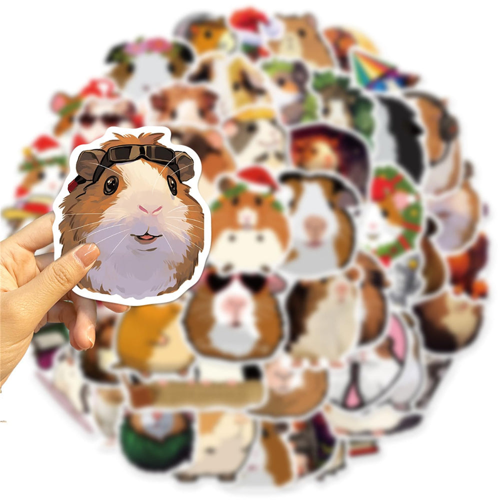 MAQIYI Guinea Pig Stickers—designed for laptops, desks, and study spaces.