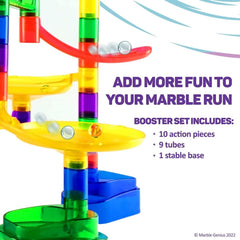 Marble Genius Booster Set curved track creates engaging twists for curious minds.