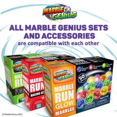 Marble Genius marbles inviting cooperative play among kids
