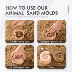 MarcZero dolphin mold inspires splashy sand sculptures at the shore