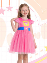 Marendyee flutter sleeve dress with cat pattern, playful and easy for party days