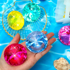 MARFOREVER pastel yellow diving gem brightens summer pool adventures.