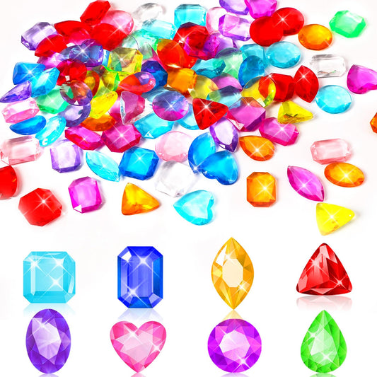 MARFOREVER pirate treasure gems close-up sparkle for kids' parties